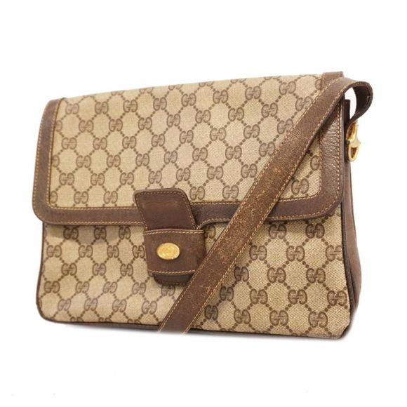Gucci Supreme Hardware Beige Gold GG Shoulder Bag - Picture 1 of 4